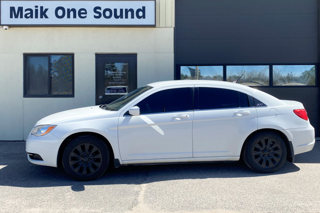 2010 Chrysler 200 with professional window tint in North Bay
